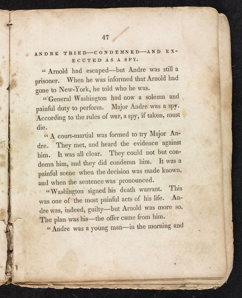 Scan 0047 of Stories about Arnold the traitor, Andre the spy, and Champe the patriot