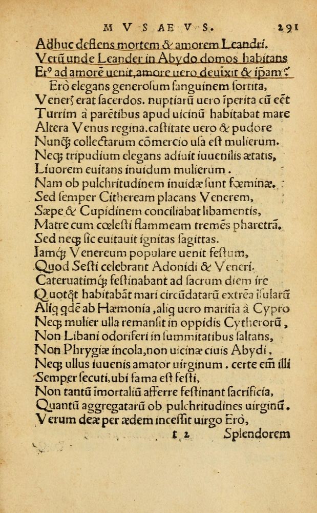 Scan 0297 of Aesopi Phrygis Fabellae Graece & Latine, cum alijs opusculis, quorum index proxima refertur pagella.