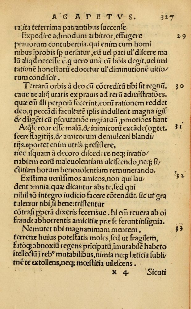 Scan 0333 of Aesopi Phrygis Fabellae Graece & Latine, cum alijs opusculis, quorum index proxima refertur pagella.