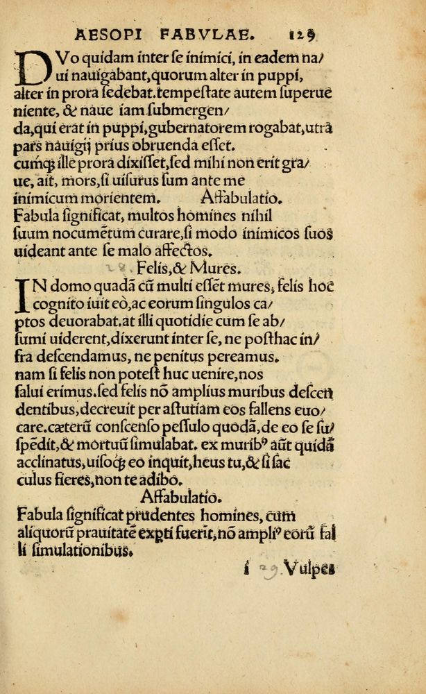 Scan 0134 of Aesopi Phrygis vita et fabellae