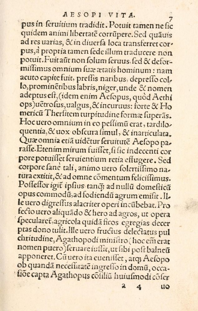 Scan 0015 of Aesopi Phrygis Fabulae græce et latinè