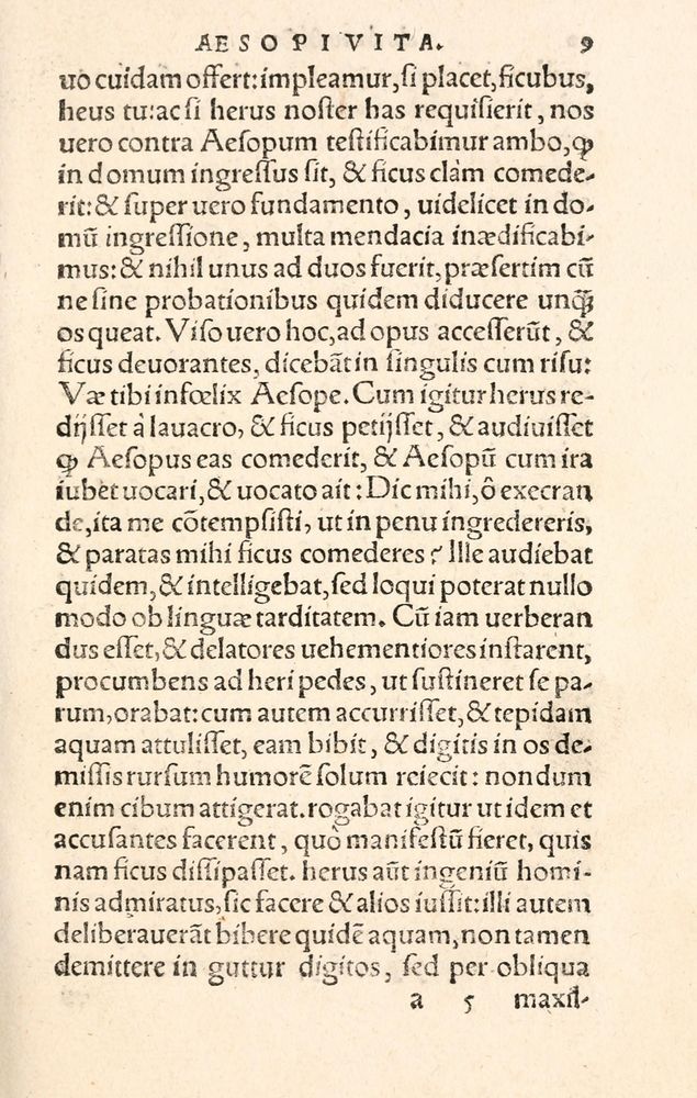 Scan 0017 of Aesopi Phrygis Fabulae græce et latinè