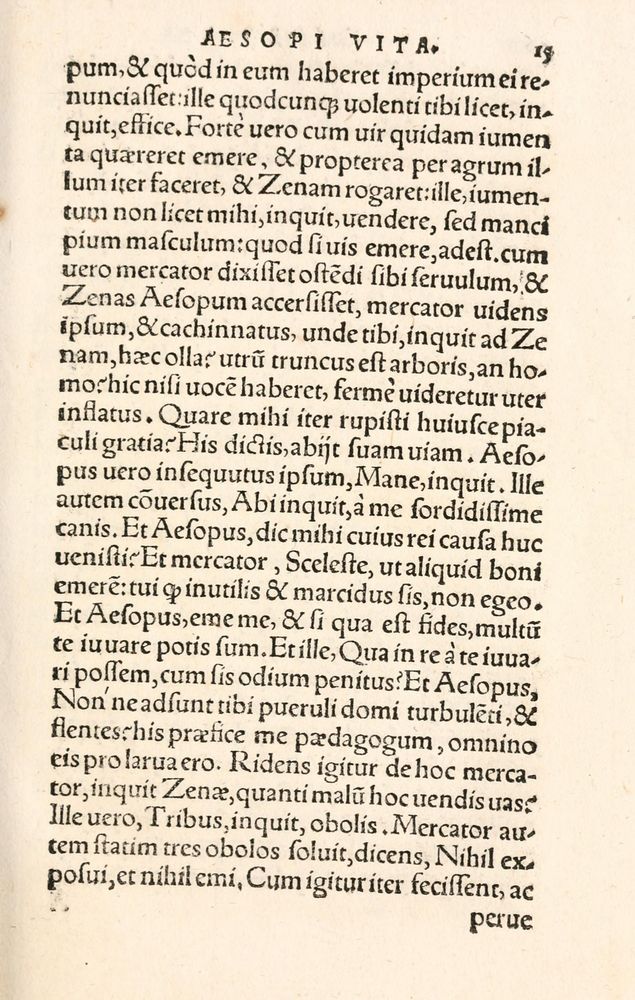 Scan 0023 of Aesopi Phrygis Fabulae græce et latinè