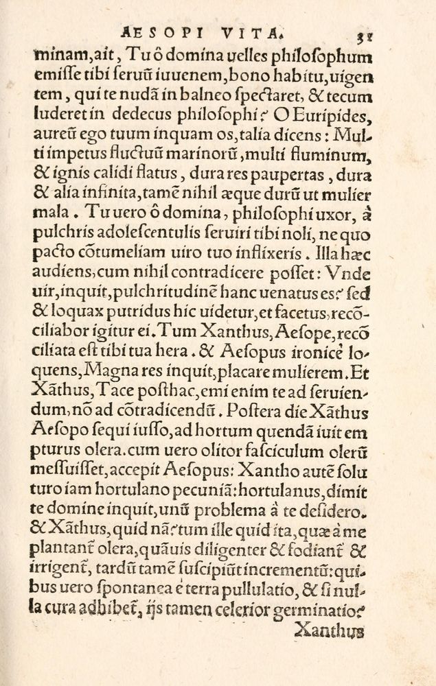 Scan 0039 of Aesopi Phrygis Fabulae græce et latinè