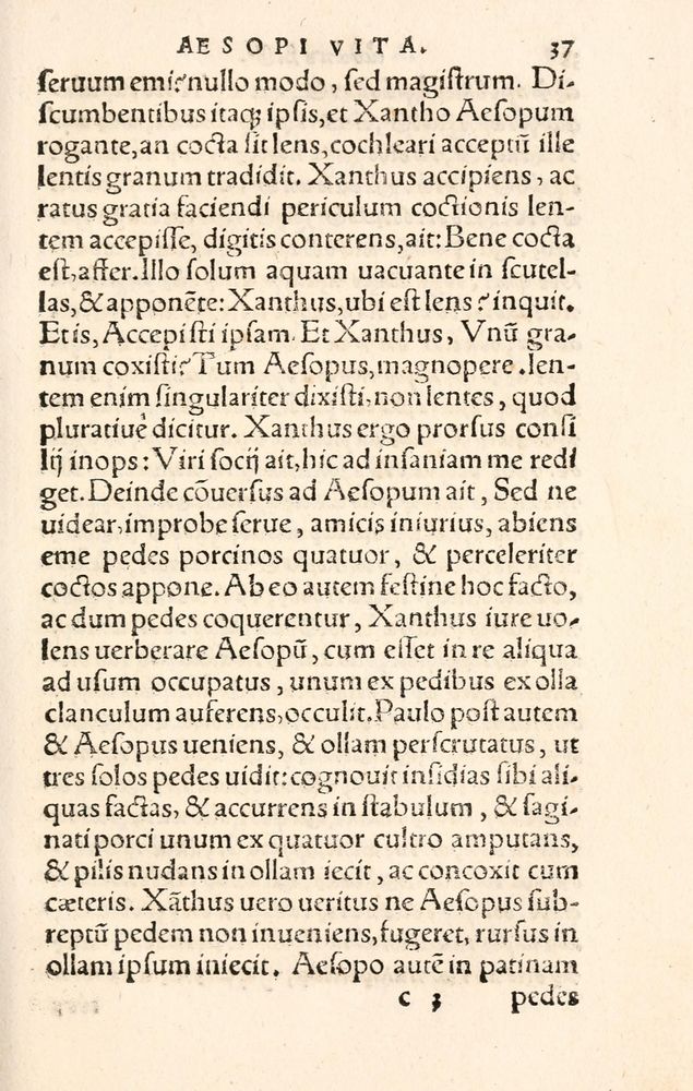 Scan 0045 of Aesopi Phrygis Fabulae græce et latinè