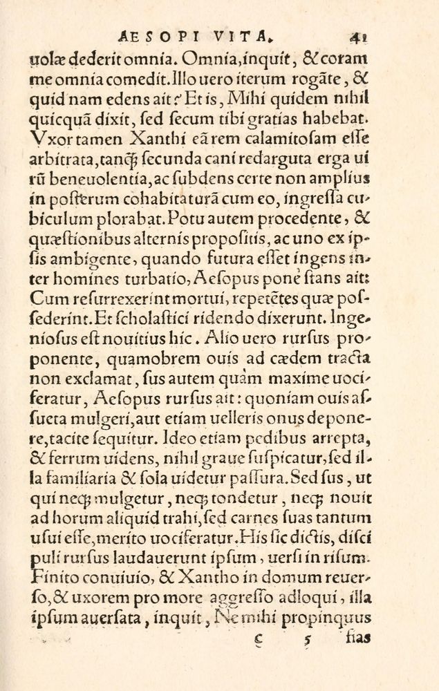Scan 0049 of Aesopi Phrygis Fabulae græce et latinè