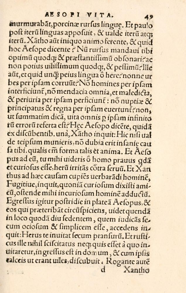 Scan 0057 of Aesopi Phrygis Fabulae græce et latinè