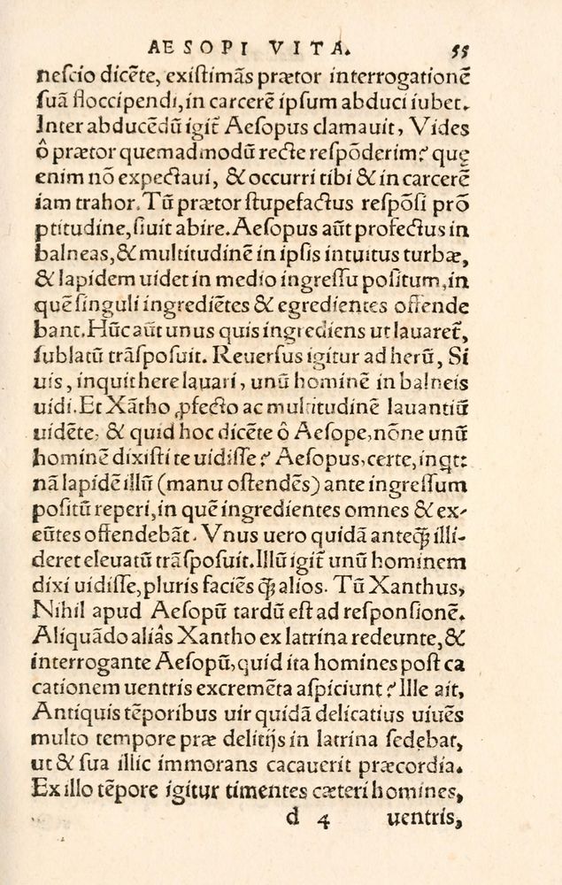 Scan 0063 of Aesopi Phrygis Fabulae græce et latinè