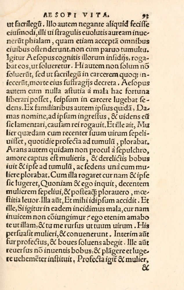 Scan 0101 of Aesopi Phrygis Fabulae græce et latinè