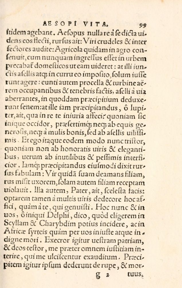 Scan 0107 of Aesopi Phrygis Fabulae græce et latinè