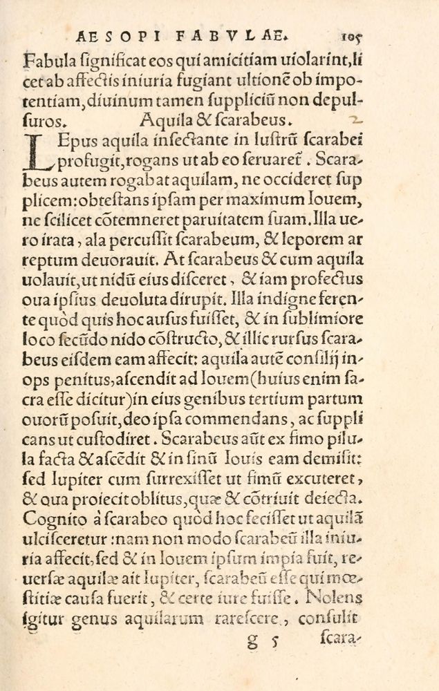 Scan 0113 of Aesopi Phrygis Fabulae græce et latinè