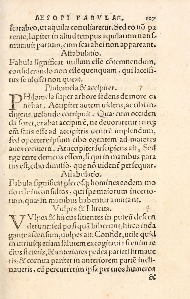 Scan 0115 of Aesopi Phrygis Fabulae græce et latinè