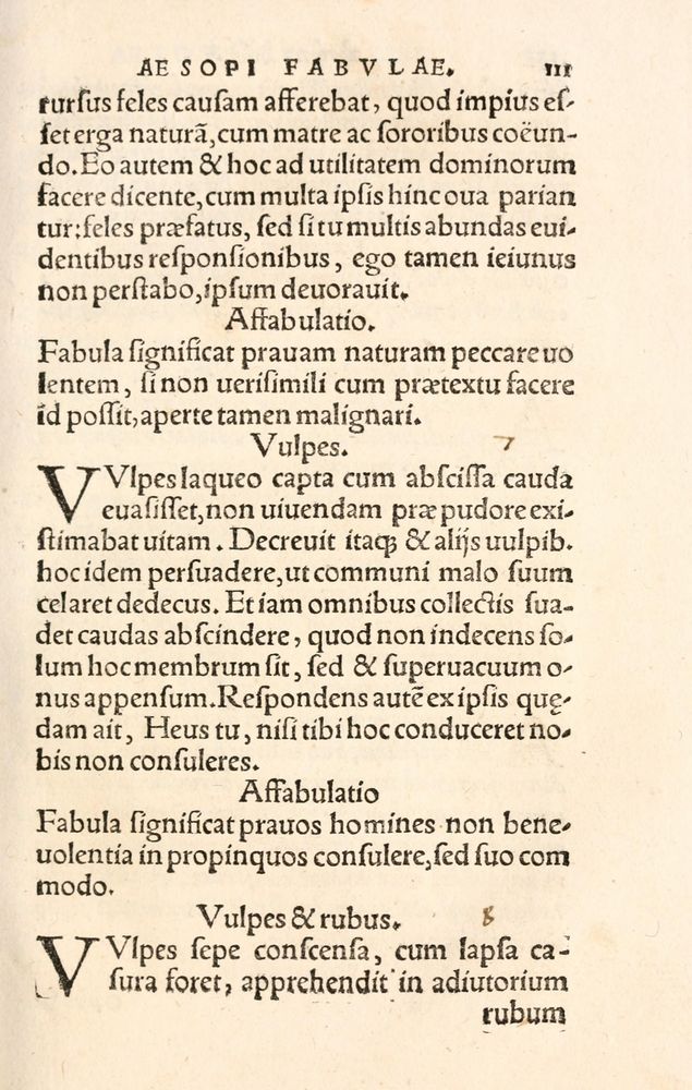 Scan 0119 of Aesopi Phrygis Fabulae græce et latinè