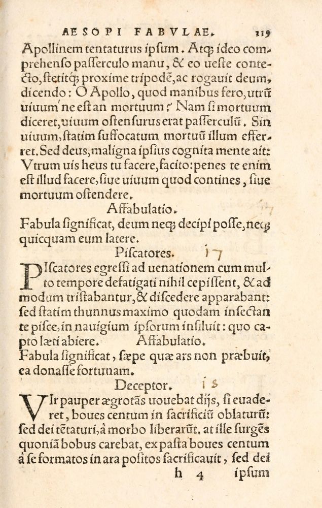 Scan 0127 of Aesopi Phrygis Fabulae græce et latinè