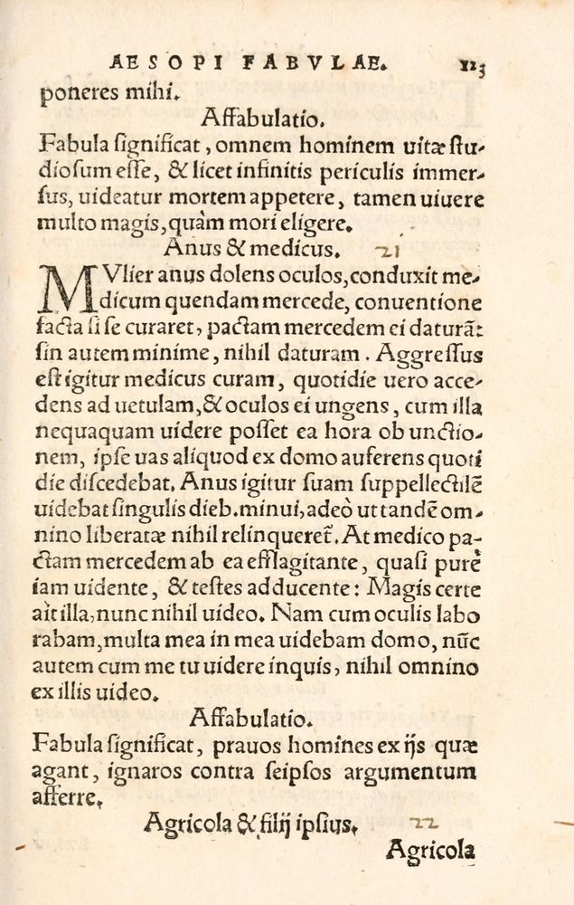 Scan 0131 of Aesopi Phrygis Fabulae græce et latinè