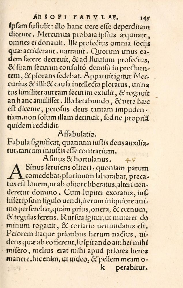 Scan 0153 of Aesopi Phrygis Fabulae græce et latinè