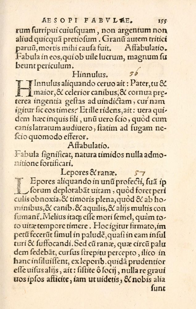 Scan 0163 of Aesopi Phrygis Fabulae græce et latinè