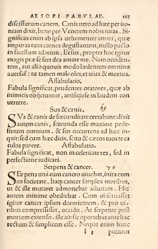Scan 0173 of Aesopi Phrygis Fabulae græce et latinè