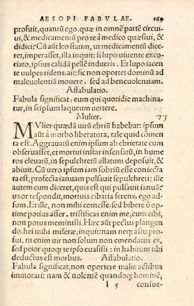 Scan 0177 of Aesopi Phrygis Fabulae græce et latinè