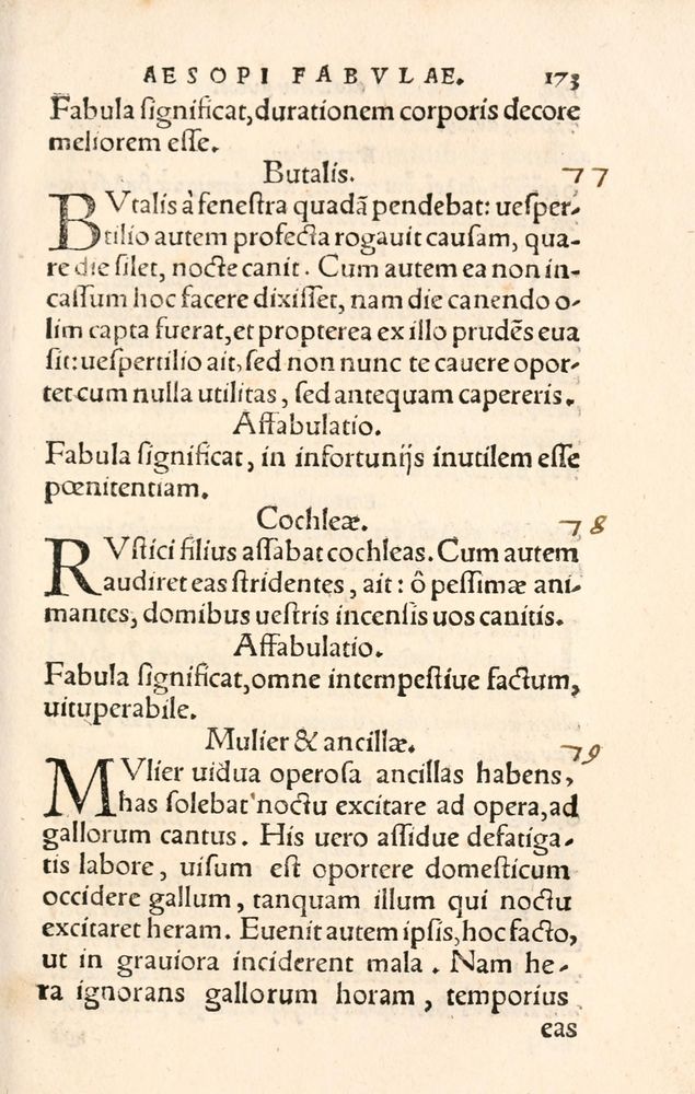 Scan 0181 of Aesopi Phrygis Fabulae græce et latinè