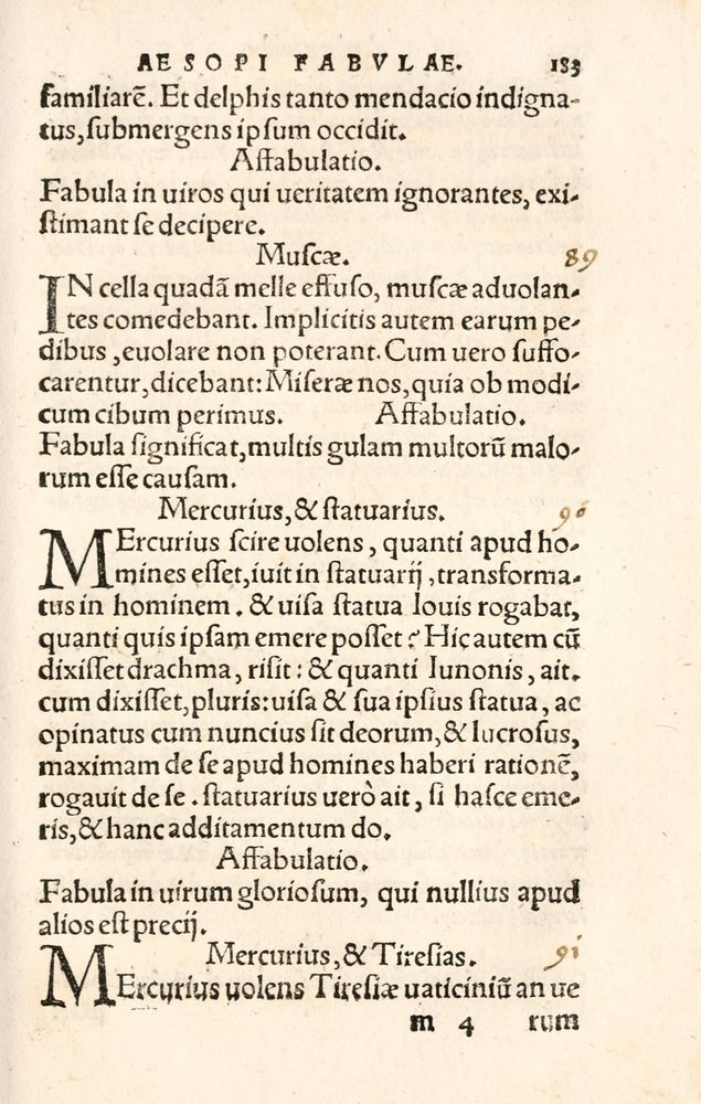 Scan 0191 of Aesopi Phrygis Fabulae græce et latinè