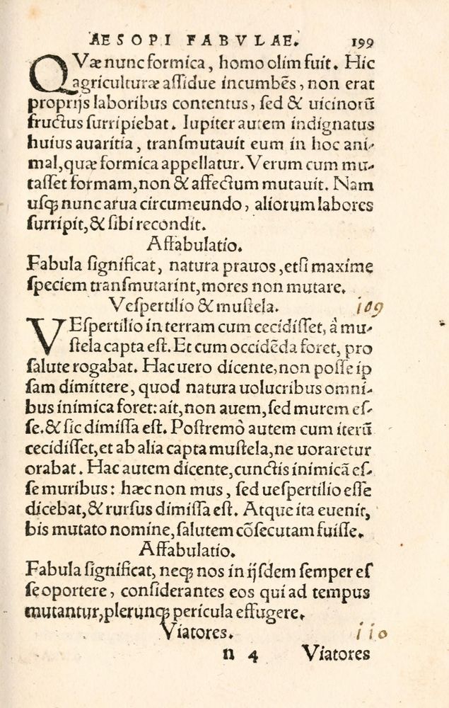 Scan 0207 of Aesopi Phrygis Fabulae græce et latinè