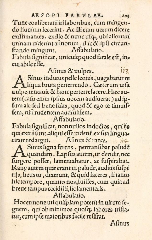 Scan 0211 of Aesopi Phrygis Fabulae græce et latinè