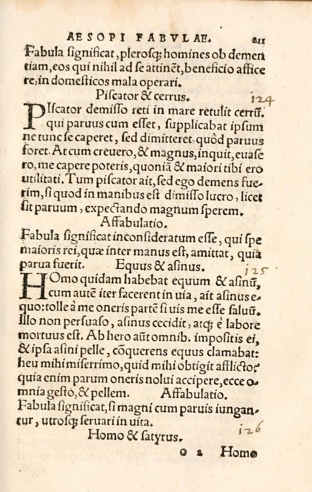 Scan 0219 of Aesopi Phrygis Fabulae græce et latinè