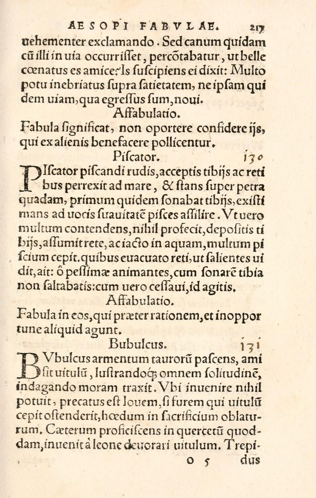 Scan 0225 of Aesopi Phrygis Fabulae græce et latinè