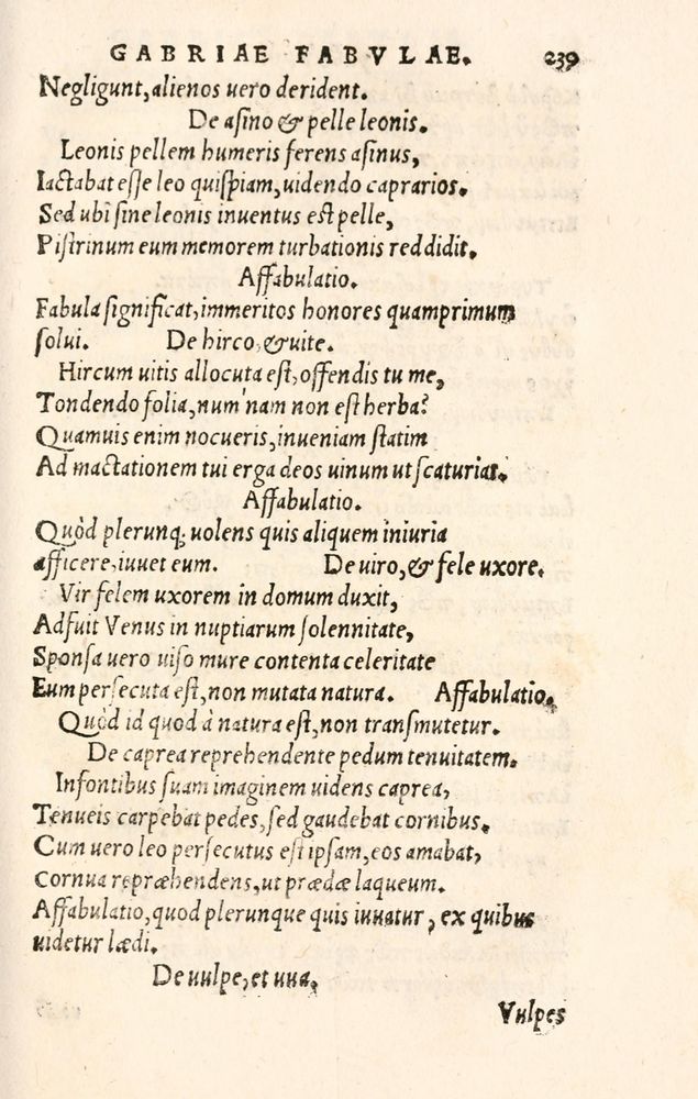 Scan 0247 of Aesopi Phrygis Fabulae græce et latinè