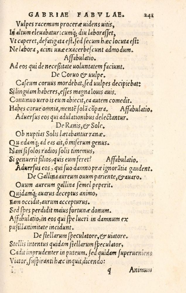 Scan 0249 of Aesopi Phrygis Fabulae græce et latinè