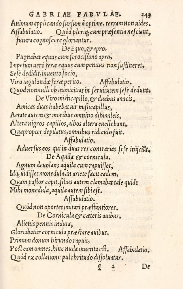 Scan 0251 of Aesopi Phrygis Fabulae græce et latinè
