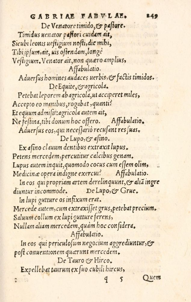 Scan 0257 of Aesopi Phrygis Fabulae græce et latinè