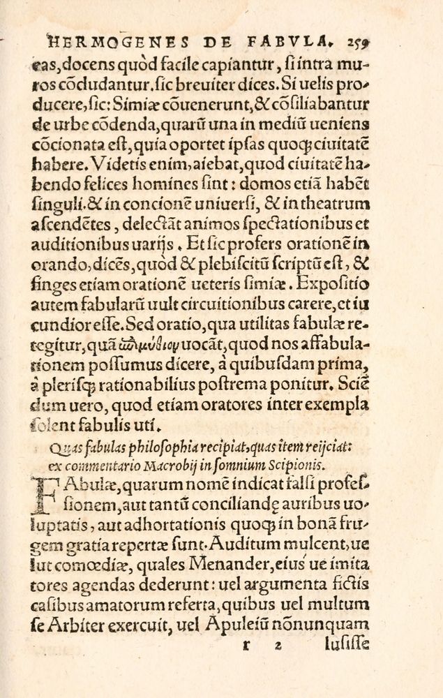 Scan 0267 of Aesopi Phrygis Fabulae græce et latinè