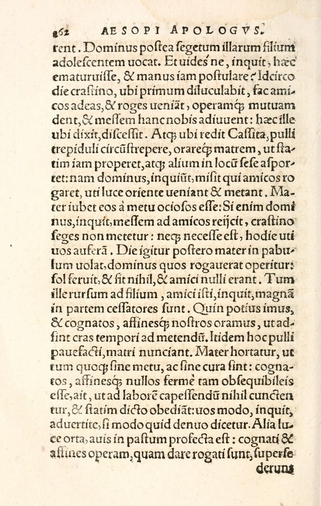 Scan 0270 of Aesopi Phrygis Fabulae græce et latinè