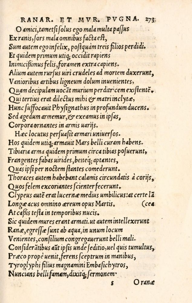 Scan 0281 of Aesopi Phrygis Fabulae græce et latinè