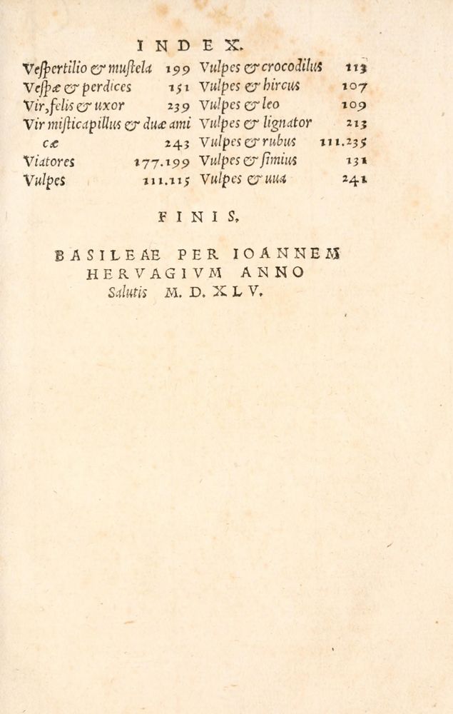 Scan 0375 of Aesopi Phrygis Fabulae græce et latinè