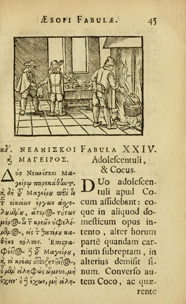 Scan 0049 of Fabulæ Æsopi Graecè & Latinè, nunc denuo selectæ