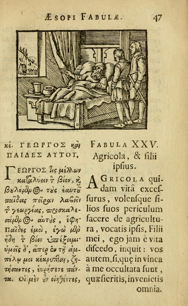 Scan 0051 of Fabulæ Æsopi Graecè & Latinè, nunc denuo selectæ