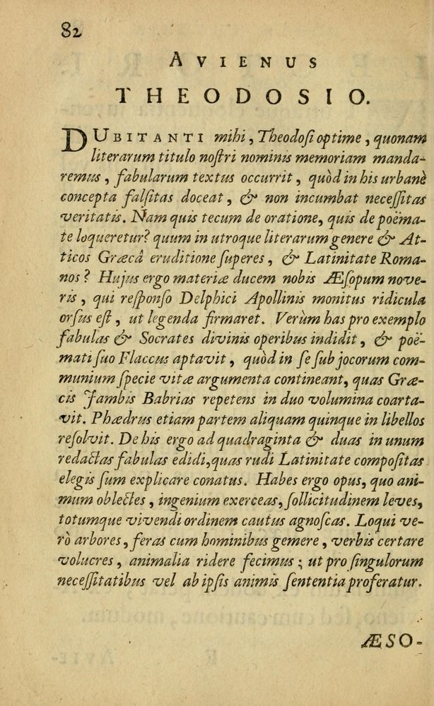 Scan 0086 of Fabulæ Æsopi Graecè & Latinè, nunc denuo selectæ
