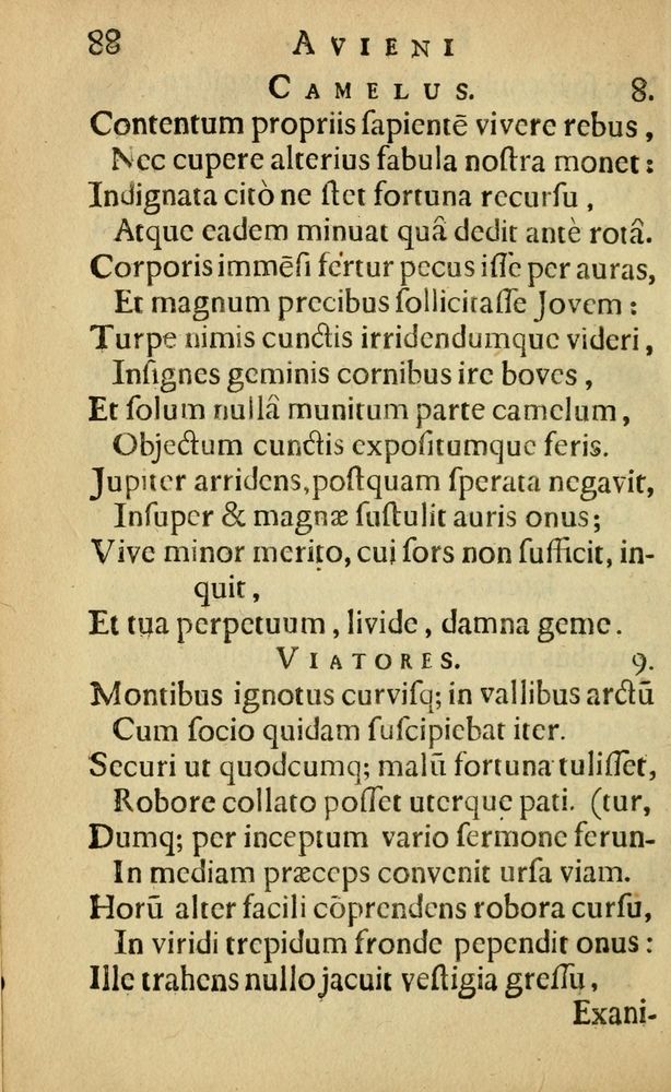 Scan 0092 of Fabulæ Æsopi Graecè & Latinè, nunc denuo selectæ