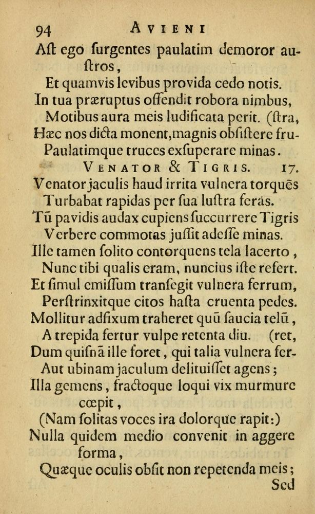 Scan 0098 of Fabulæ Æsopi Graecè & Latinè, nunc denuo selectæ