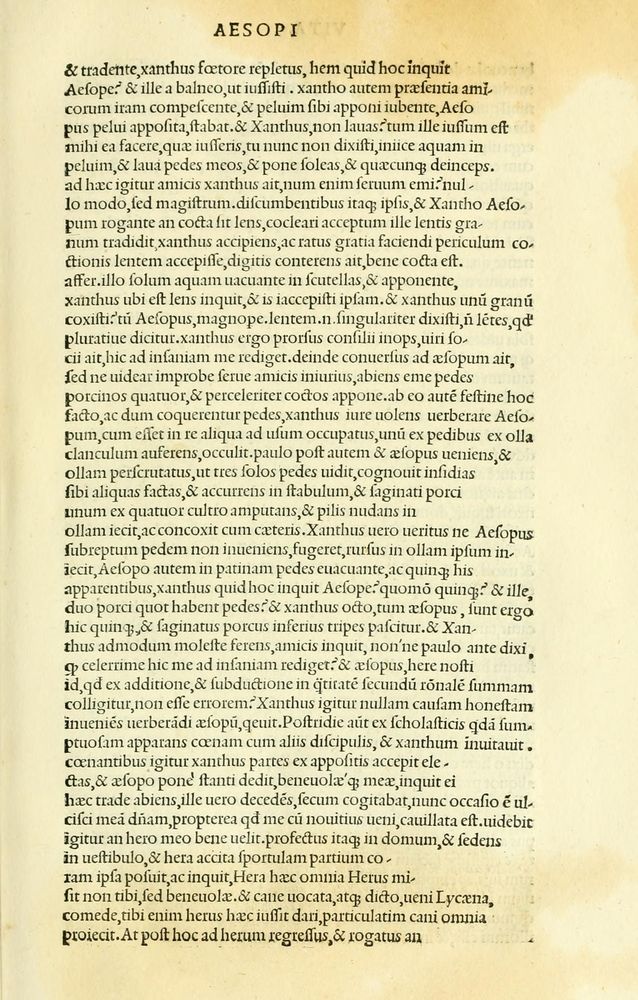 Scan 0025 of Habentur hoc uolumine hæc, uidelicet. Vita, & Fabellæ Aesopi cum interpretatione latina