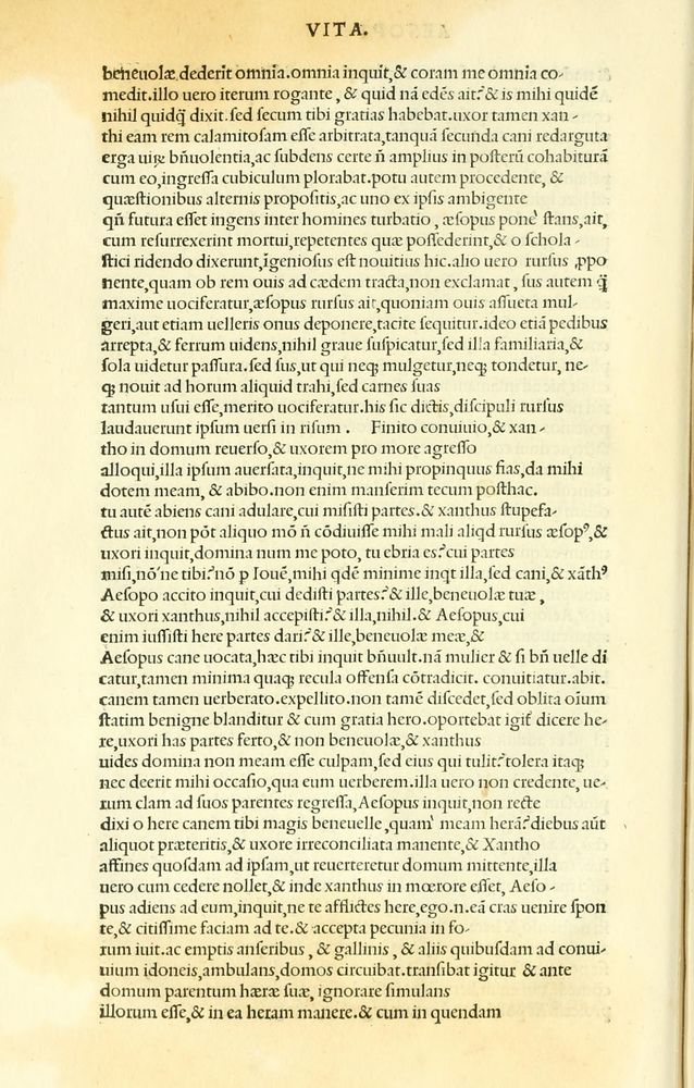 Scan 0026 of Habentur hoc uolumine hæc, uidelicet. Vita, & Fabellæ Aesopi cum interpretatione latina