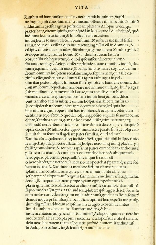Scan 0030 of Habentur hoc uolumine hæc, uidelicet. Vita, & Fabellæ Aesopi cum interpretatione latina