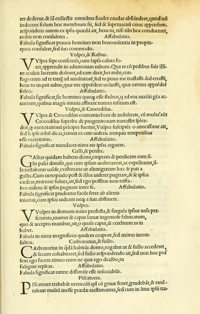 Scan 0059 of Habentur hoc uolumine hæc, uidelicet. Vita, & Fabellæ Aesopi cum interpretatione latina