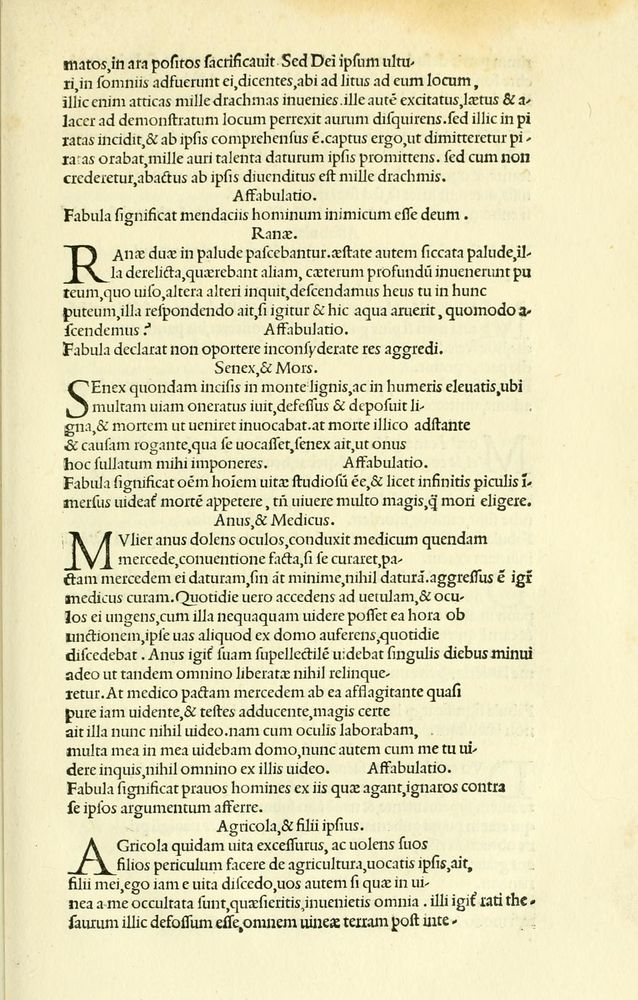 Scan 0063 of Habentur hoc uolumine hæc, uidelicet. Vita, & Fabellæ Aesopi cum interpretatione latina