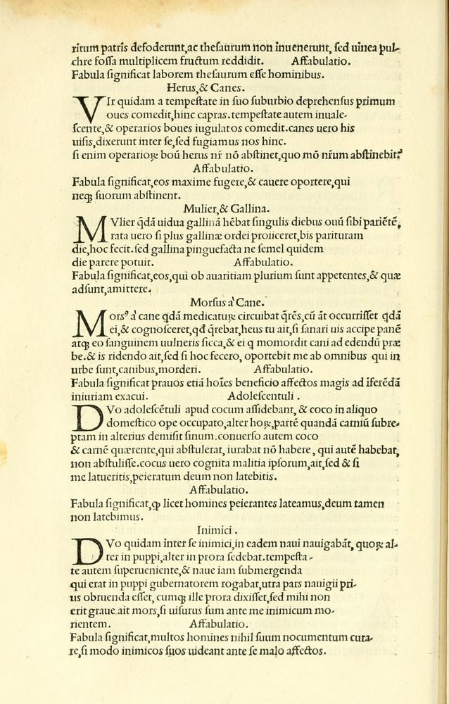 Scan 0064 of Habentur hoc uolumine hæc, uidelicet. Vita, & Fabellæ Aesopi cum interpretatione latina