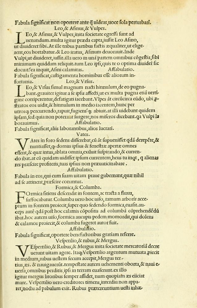 Scan 0071 of Habentur hoc uolumine hæc, uidelicet. Vita, & Fabellæ Aesopi cum interpretatione latina