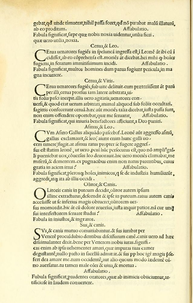 Scan 0080 of Habentur hoc uolumine hæc, uidelicet. Vita, & Fabellæ Aesopi cum interpretatione latina